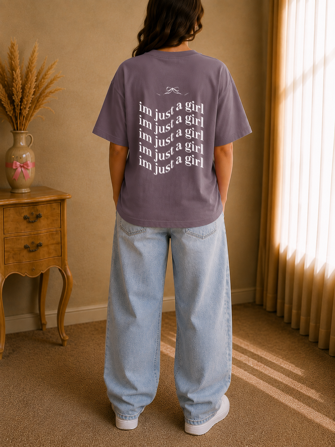 I'm Just a Girl Oversized Tee