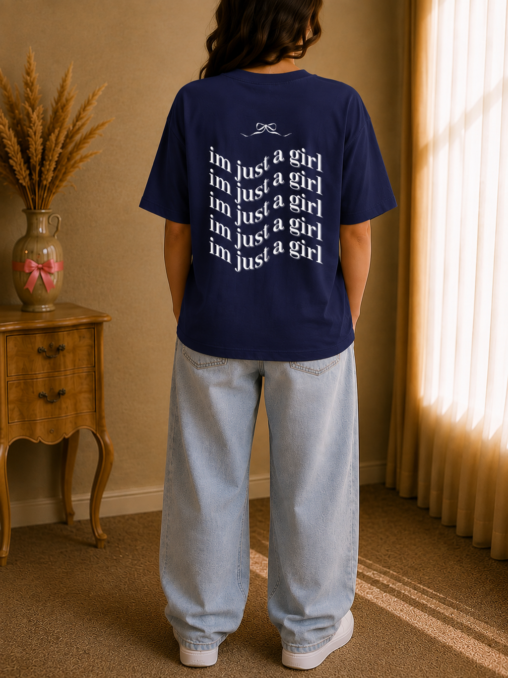 I'm Just a Girl Oversized Tee