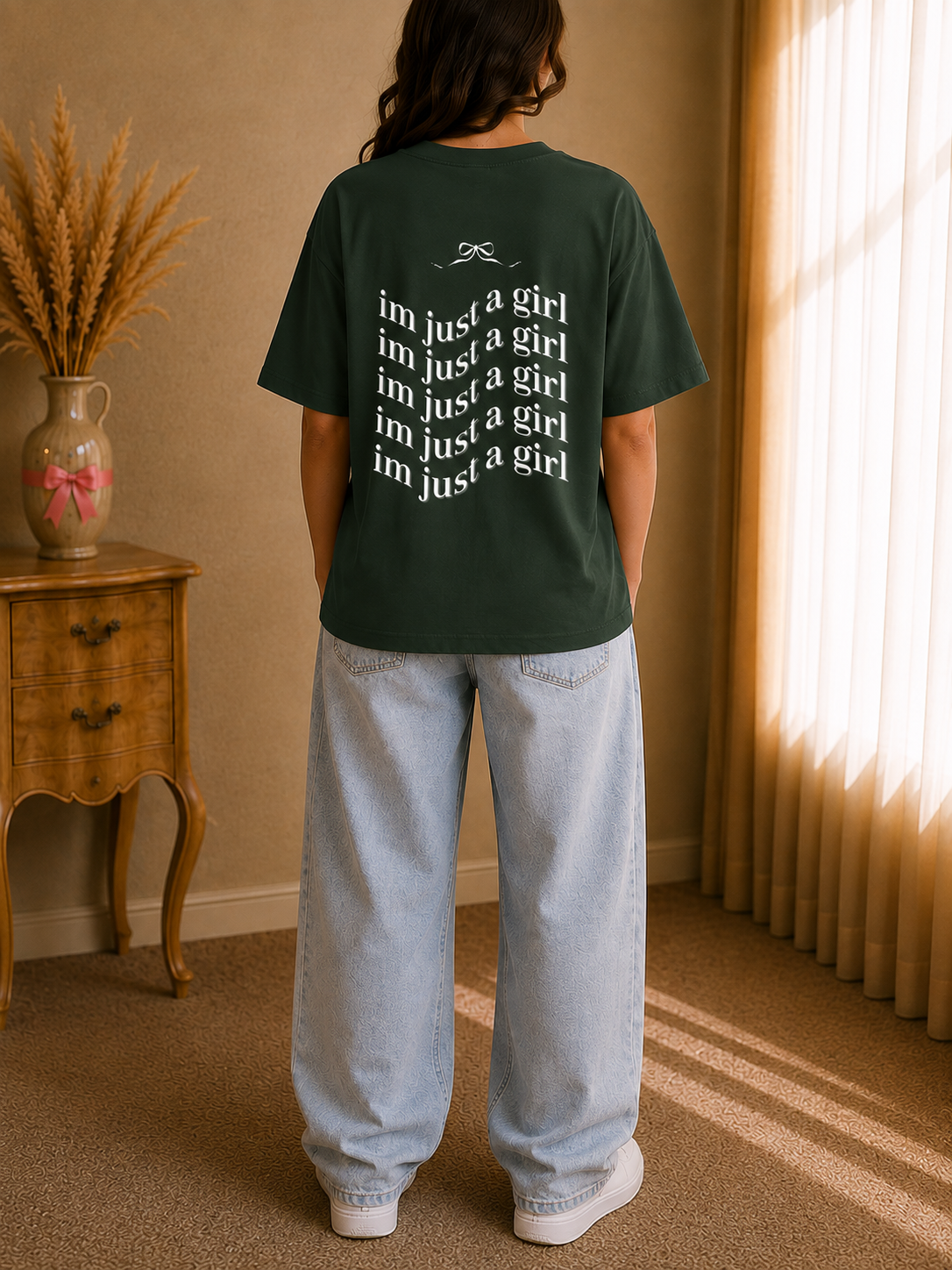 I'm Just a Girl Oversized Tee