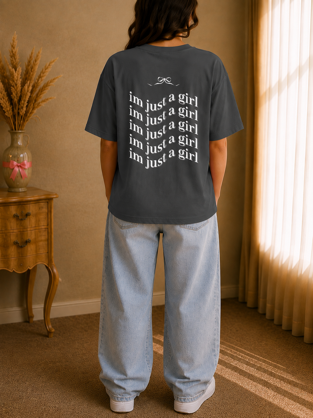 I'm Just a Girl Oversized Tee