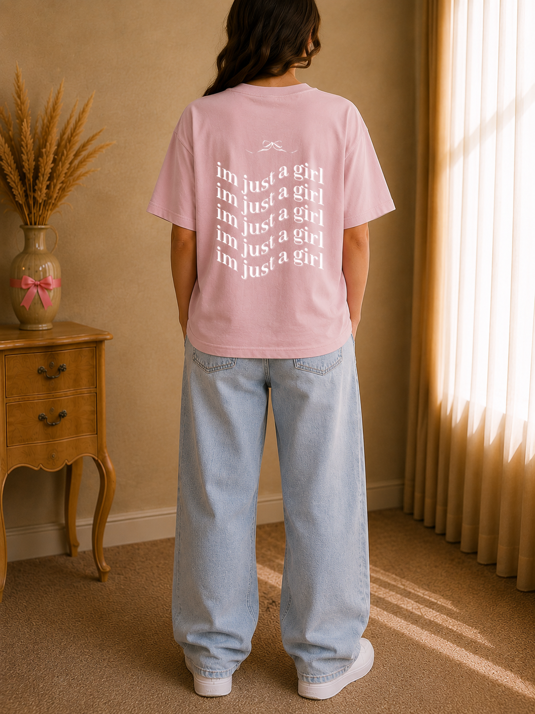 I'm Just a Girl Oversized Tee