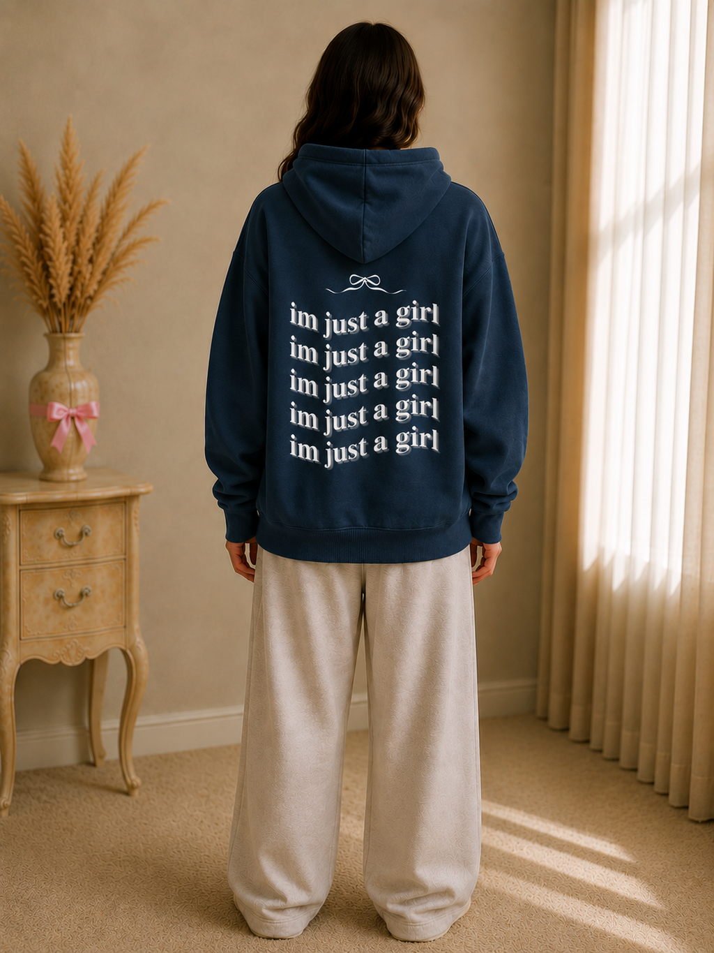I'm Just a Girl Oversized Hoodie