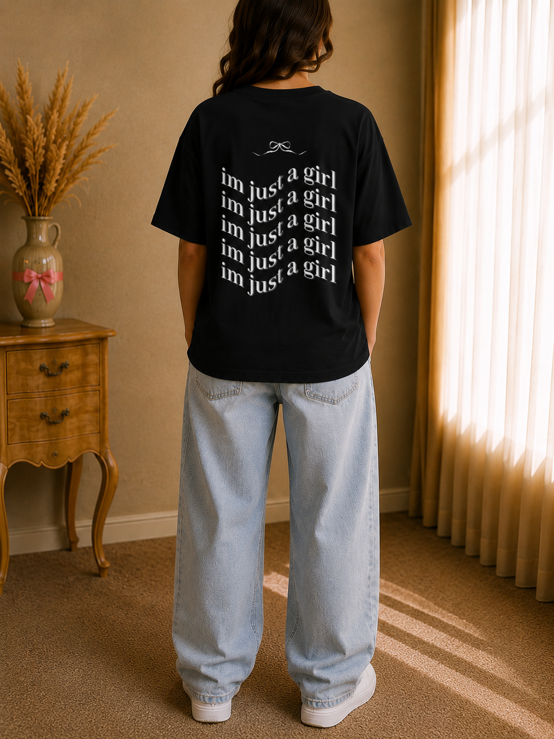I'm Just a Girl Oversized Tee